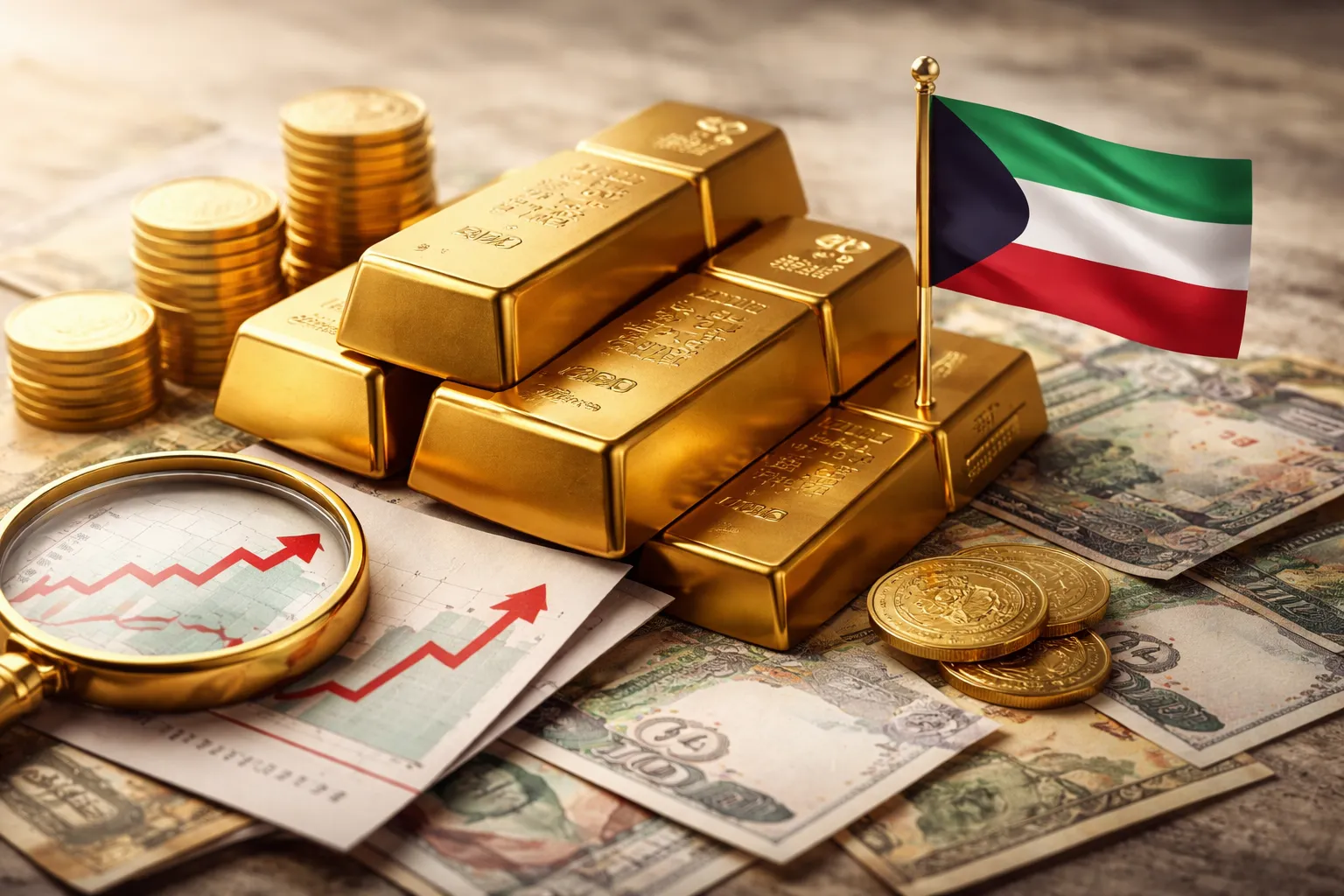 أسعار الذهب في الكويت ترتفع 0.20% اليوم الاثنين.. وعيار 24 عند 50.976 دينار